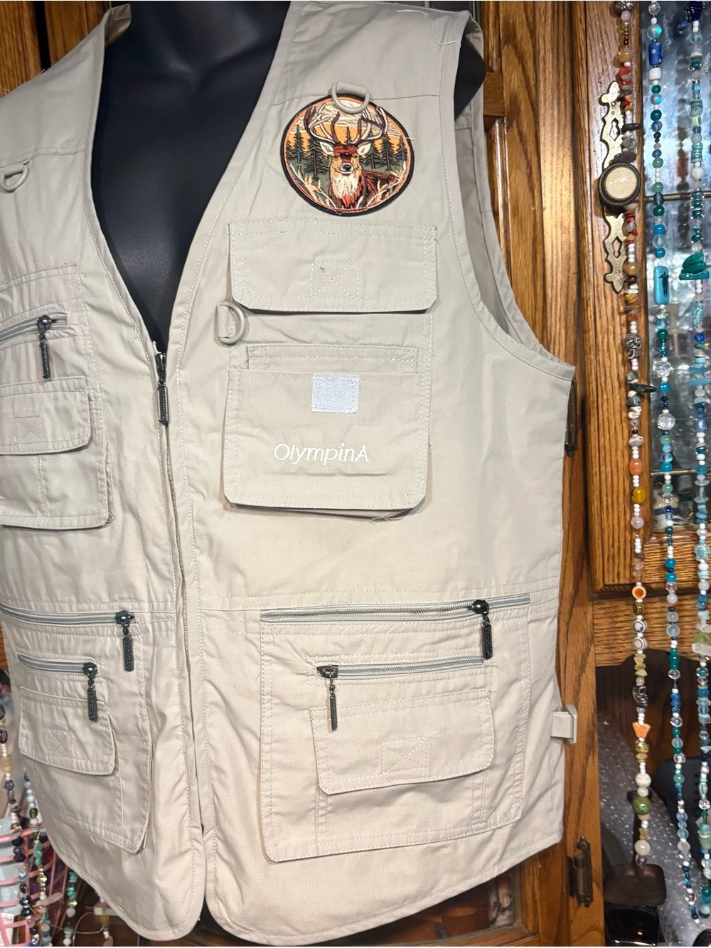 OlympinA Multi-Pocket Outdoor Utility Vest fishing hunting photography travel - Picture 5 of 12